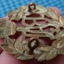 WW2 British Military RAF Royal Air Force Cap Badge Dark Brass East West Lugs KC Kings Crown Image 4