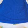 Blue top and skirt with split up side Image 3