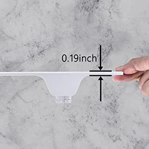 Ultra-Slim Bidet,Bidet Attachment for Toilet UK, Non-Electric Bidet Seat Attachment Dual Nozzle (Rear/Feminine Wash),with Hose and Brass Valve