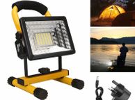 main image for ad LED Work Lights Portable Floodlight Waterproof Security LED Rechargeable FloodLight for Outdoor, Garage, Car Repairing, Camping, Hiking