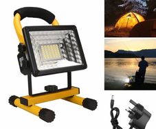 LED Work Lights Portable Floodlight Waterproof Security LED Rechargeable FloodLight for Outdoor, Garage, Car Repairing, Camping, Hiking