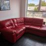 FREE red leather sofa Image 2