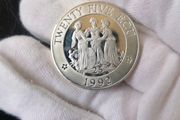 1992 UK Silver Proof 25 ECU Coin
