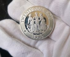 1992 UK Silver Proof 25 ECU Coin