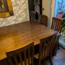 Table pure wood oak heavy+ chairs Image 2