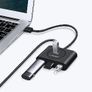 Ugreen 20291 4 In 1 Usb 3.0 Hub (1m) Black Image 2