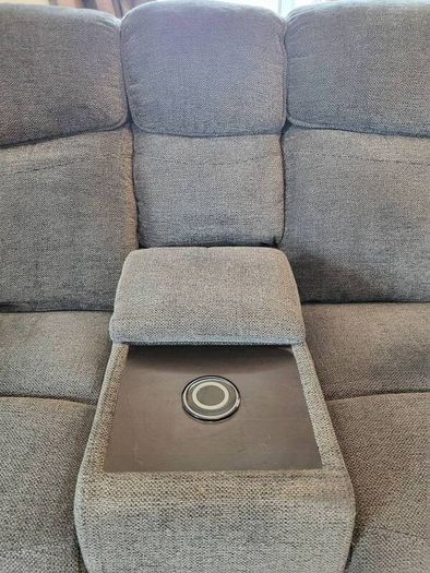 2 seater couch electric console armrest with storage