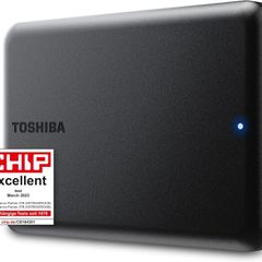 Toshiba Canvio Partner 2TB Portable 2.5 External Hard Drive, USB 3.2, Mac & Windows compatible. (HDTB520EK3AB)