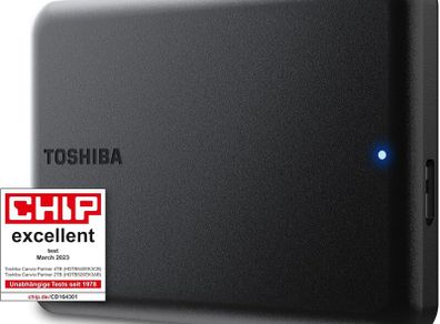 Toshiba Canvio Partner 2TB Portable 2.5 External Hard Drive, USB 3.2, Mac & Windows compatible. (HDTB520EK3AB)