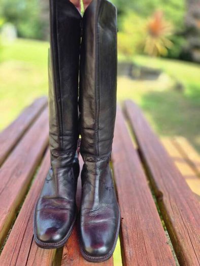 Roby and Pier Italian Leather Boots, Size UK4, EU37 - Wide Fit, AV