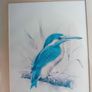 A pair of vintage kingfisher paintings Image 5