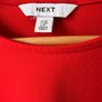 NEXT Bright Red Fitted Stretch Top Minimalist Basic Tee Image 3