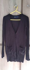 Zara Black cardigan with pockets and buttons