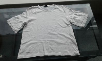 White Broiderie Anglaise Cotton Top