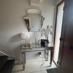 Art deco style  mirror table and mirror