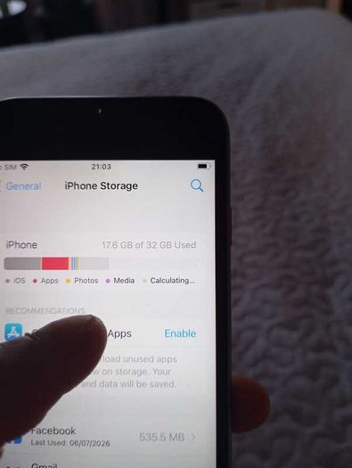 iPhone 6s 32GB Silver - 100% Battery Health - Excellent Condition