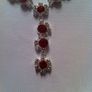 Two sets of bling bling necklaces & matching drop earrings Image 6
