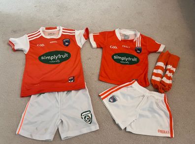 GAA jersey Armagh age 1-2yo and 5-6yo