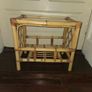 Vintage Bamboo Frame Glass Topped Coffee/Side Table Image 2