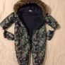 Waterproof Warm Fleece lined hooded Pram, Snow Suit & Mitten Image 10
