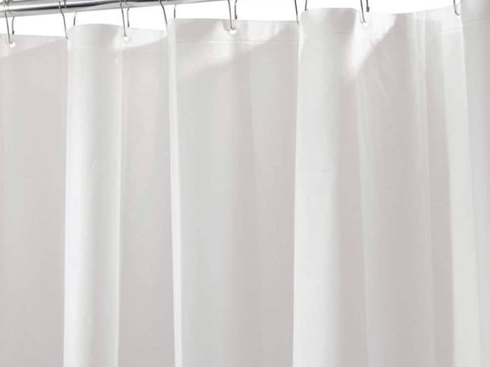 Shower Curtain with Magnetic Hem, Long Shower Curtain Made of Mould PEVA, Stylish and Water Repellent Shower Liner for Bathroom, Frost White, 183 x 183 cm (FREE POSTAGE)
