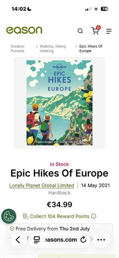 Lonely Planet Epic Hikes of Europe