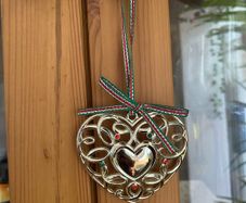 Newbridge Silverware Christmas tree decoration heart