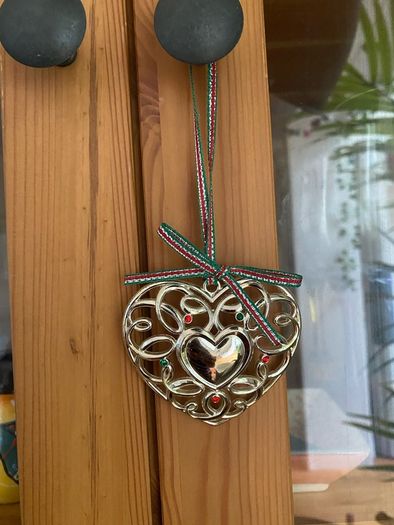 Newbridge Silverware Christmas tree decoration heart