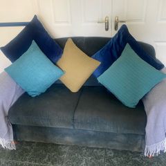 2 seater sofa with cushions