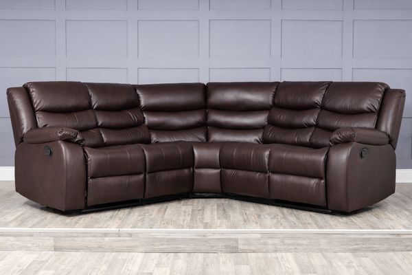 Corner Sofa Roma recliners available in different colors