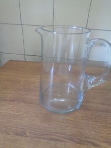 Retro Heavy Clear Glass Jug for Sale