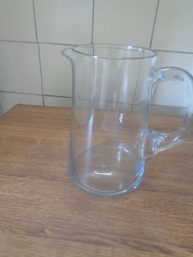 Retro Heavy Clear Glass Jug for Sale