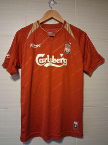 Liverpool Jersey. Official Reebok Liverpool FC European Home Jersey 2005 To 2006. Authentic Original. Not A Modern Day Remake.