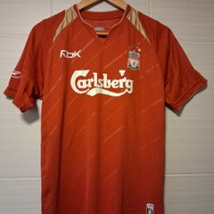 Liverpool Jersey. Official Reebok Liverpool FC European Home Jersey 2005 To 2006. Authentic Original. Not A Modern Day Remake.