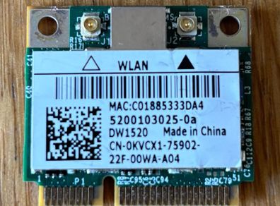 HP Genuine Wireless WiFi Card Bcm943224hms