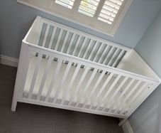 OVO cotbed with 'Mamas & Papas' mattress