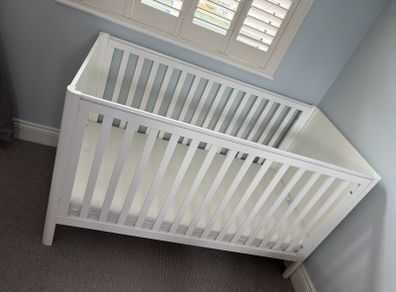 OVO cot bed with 'Mamas & Papas' mattress