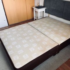 Double Divan Bed -mattress is not included