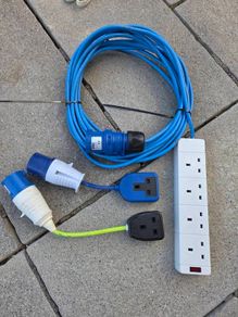 Camping leads and adaptors