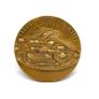 Vintage Heavy Bronze French Medal By Roland Irolla Image 2