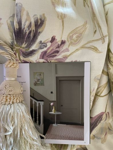 Stunning Large Laura Ashley Linen Curtains 128 inch wide x 93 inch drop