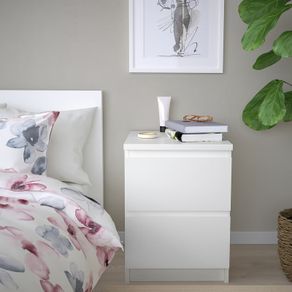 IKEA MALM Chest of 2 Drawers, White
