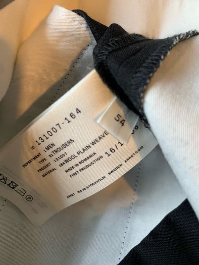 Arket Men's Wool Trousers