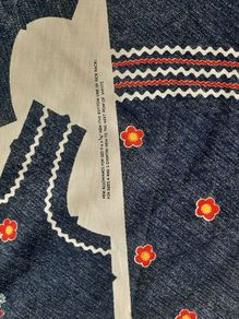 New childs material pattern dress