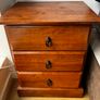 3x Wooden Bedside Lockers Image 3
