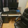 Desk with leather office chair Image 2