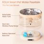 Enabot ROLA Water Fountain: Stainless Steel Tray, Induction Wireless Water Pump, Battery-Operated, Phone App, 5x free filters Image 3