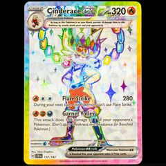 Cinderace EX 157/142 Full Art Ultra Rare Holo S&V Stellar Crown Pokemon Card