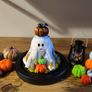 Handmade air dry clay ghosts! Image 3
