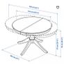 Ikea Extendable kitchen table & 4 chairs Image 2